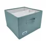 ORDINETT Box Cube 29x29x18,5 cm piparmētru krāsas uzglabāšanas kaste ar vāku