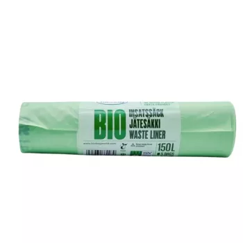 BioBag kompostējami atkritumu maisi 125/150L, 5 gab. rullī, 75x115 cm, zaļi