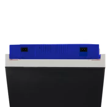 GIOSTYLE Brio 26 elektriskā dzesēšanas kaste 12/230V 26L tumši pelēka ar sarkaniem/ziliem akcentiem