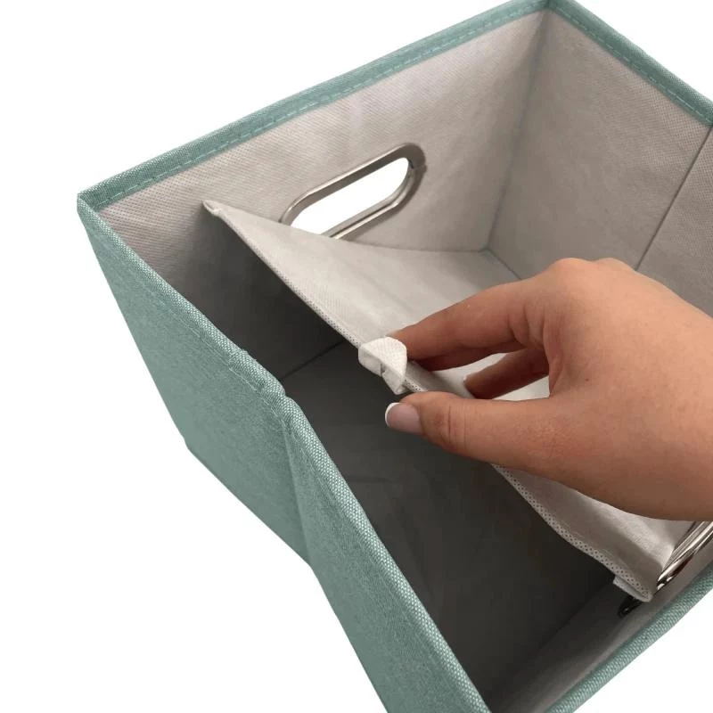 ORDINETT Box M 28,5x25,5x20,5cm piparmētru krāsas uzglabāšanas kaste
