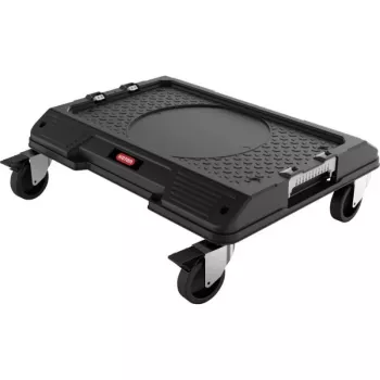 KETER DIY Connect ratiņi 55.7x43.7x16.4 cm, melni/sarkani, IP54, 30 kg slodze