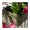STEFANPLAST balkona komplekts ar automātisko laistīšanas sistēmu un metāla balstu 50x18x17 cm zaļš