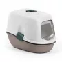 STEFANPLAST Furba Top Chic slēgta kaķu tualetes kaste, balta/gaisi pelēka, 58,5x39,4x42,7 cm