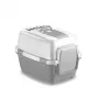 STEFANPLAST WivaCat slēgta kaķu tualete 55x40x40 cm balta/pelēka