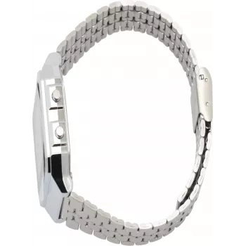 Casio AQ230A-7DMQD Unisex Retro analogi-digitālais pulkstenis, balts/sudraba