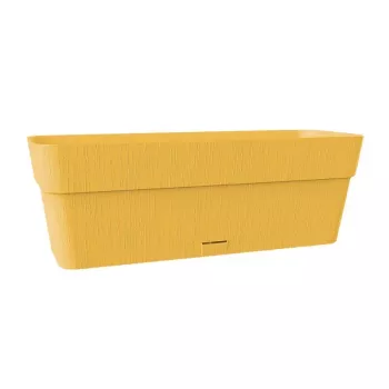 STEFANPLAST Ethica ziedu kaste ar paplāti 50x18x17 cm sinepju dzeltena