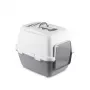 STEFANPLAST Cathy Comfort slēgta kaķu tualetes kaste 58x45x48 cm balta/pelēka