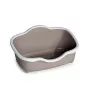 STEFANPLAST kaķu tualete Tres Chic Open 56x38,5x26 cm balta/gaisi pelēka