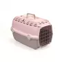 STEFANPLAST transporta būris Horizon 1 ar metāla durvīm 48x32x30cm rozā/pelēks