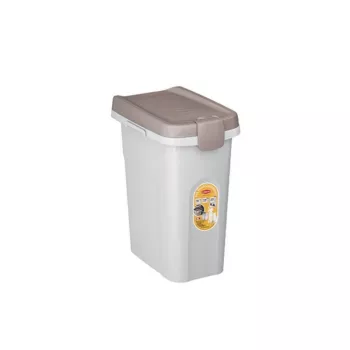 STEFANPLAST mājdzīvnieku barības uzglabāšanas trauks 15 L balts/gaiši pelēks