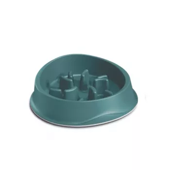 STEFANPLAST Chic lēnās ēšanas bļoda 1L zaļa 26x26x8cm