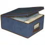 ORDINETT auduma kaste 48x36x19 cm zila