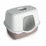 STEFANPLAST kaķu tualete Tres Chic ar iekšējo filtru, 56x39x39 cm, balta/gaiši pelēka