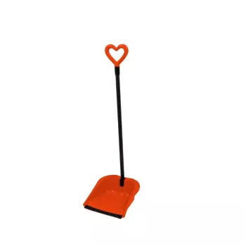 GIOSTYLE Rubber Hair Scoop Love putekļu slotiņa un suka, 24,5x27x85 cm, dažādās krāsās