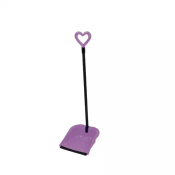 GIOSTYLE Rubber Hair Scoop Love putekļu slotiņa un suka, 24,5x27x85 cm, dažādās krāsās