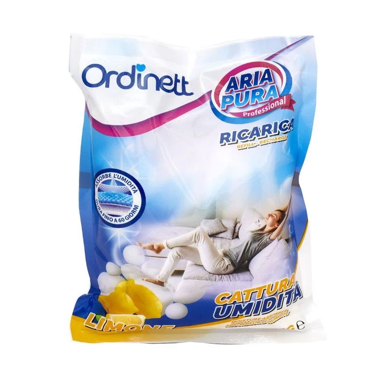 ORDINETT mitruma absorbētāja papildinājums 3 x 450g citrona aromāts Aero 360°
