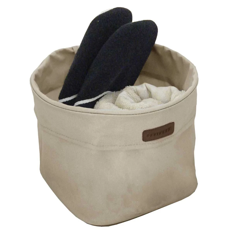 ORDINETT auduma kaste M 24x24x19cm Ego Ecru