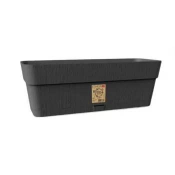 STEFANPLAST Ethica ziedu kaste ar paplāti 50x18x17 cm pelēka