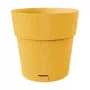 STEFANPLAST Ethica puķu pods ar paplāti Ø40x39cm sinepju dzeltenā krāsā