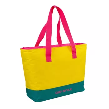 GIOSTYLE Termosoma pludmales Fluo Tote Assorted, 24L, zaļa/rozā/dzeltena/gaiši zila