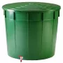 STEFANPLAST ūdens muca 500L ar vāku un krānu Ø100x85cm zaļa