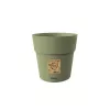 STEFANPLAST Ethica puķupods ar paplāti, 20 cm, zaļš