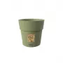 STEFANPLAST Ethica puķupods ar paplāti, 20 cm, zaļš