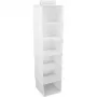 ORDINETT piekaramais organizators ar 6 plauktiem 30x30x120cm kokvilna pelēks