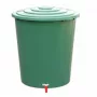 STEFANPLAST ūdens muca 310L ar vāku un krānu, zaļa, Ø80x97cm