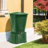 STEFANPLAST ūdens muca 310L ar vāku un krānu, zaļa, Ø80x97cm