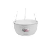 STEFANPLAST Piekaramais puķu pods Natural Ø30x14.5cm Balts