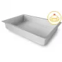 GUARDINI Professional taisnstūra cepamā forma ar izņemamu dibenu 18x28x5 cm, oglekļa tērauds, nepiedegoša, antracīta pelēka