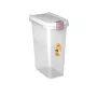 STEFANPLAST mājdzīvnieku barības uzglabāšanas trauks 25L 10kg caurspīdīgs/balts