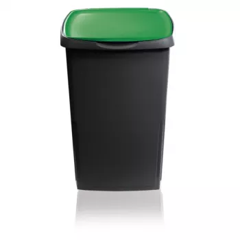 GIOSTYLE Atkritumu Tvertne Eco Solution 45L 37x36x53.5cm Tumši Pelēka/Zaļa