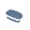 STEFANPLAST Sprint 10 atvērta kaķu tualetes paplāte 43x31x14 cm zila/balta