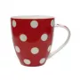 ASI COLLECTION Krūze Dots 513 ml Sarkana ar Baltiem Punktiem