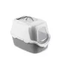 STEFANPLAST Cathy Easy Clean kaķu tualete ar pārsegu 56x40x40cm balta/pelēka