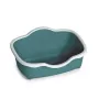 STEFANPLAST kaķu tualete Tres Chic atvērta 56x38.5x26 cm balta/zaļa