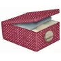 ORDINETT auduma uzglabāšanas kaste 48x36x19 cm Bordo