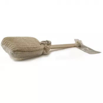 MARTINI SPA Sisal Tonējošā Ķermeņa Suka Natural - Sausās Masāžas Ķermeņa Suka ar Dižskābarža Koka Rokturi