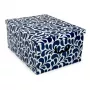 ORDINETT kartona kaste 49x39x25cm Big Box Goccia dažādās krāsās, zila/gaiši pelēka/bordo