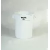 Rubbermaid BRUTE 75,7L balts apaļš konteiners ar ventilācijas kanāliem, bez vāka FG262000WHT