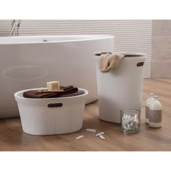 TATAY Veļas kaste Baobab 40L Balta
