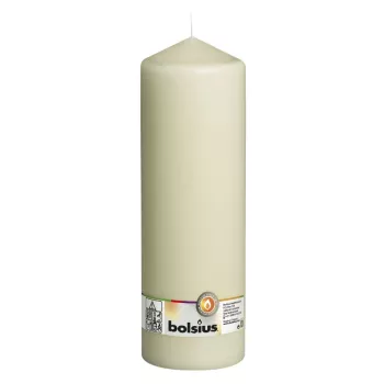 BOLSIUS svečtura cilindriskais abažūrs Ø300x98mm bēšs
