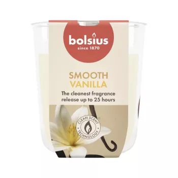 BOLSIUS True Scents vaniļas smaržas svece stikla traukā, Ø80x73 mm