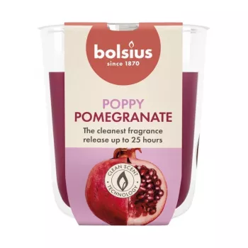 BOLSIUS True Scents smaržīga svece stikla traukā Granātābols Ø80x73mm