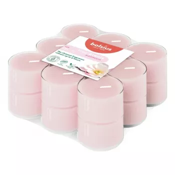 BOLSIUS True Scents Magnolijas smaržīgās tējas sveces – 18 gab., 4h degšanas laiks