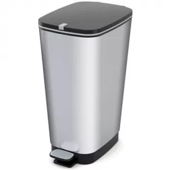 KIS pedāļa atkritumu tvertne Metallic Chic Bin L 45L Steel Grey