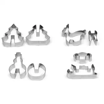GUARDINI 3D piparkūku formiņu komplekts, 4 gab., kastē 21 x 12,5 x 2 cm