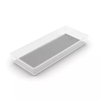 KIS Box Sistemo Organizer 8, 37,5 x 15 x 5 cm, caurspīdīgs/gaiši pelēks